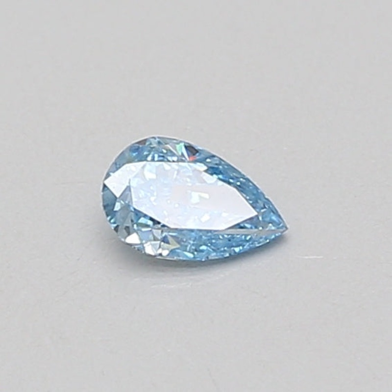 0.22 Ct Pear Lab Diamond  Fancy Vivid Blue  VS2   IGI