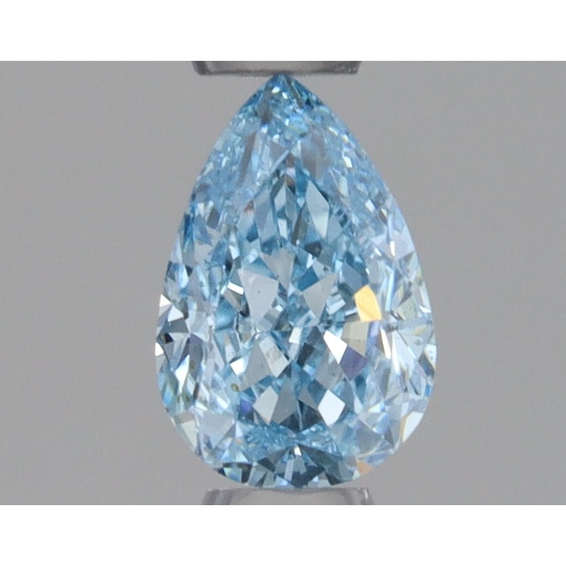 0.3 Ct Pear Lab Diamond  Fancy Vivid Blue  VS1   IGI