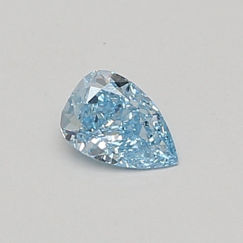 0.31 Ct Pear Lab Diamond  Fancy Vivid Blue  VVS2   IGI