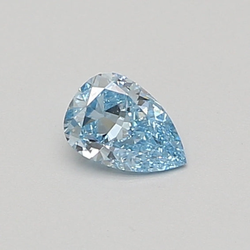 0.33 Ct Pear Lab Diamond  Fancy Vivid Blue  VS1   IGI