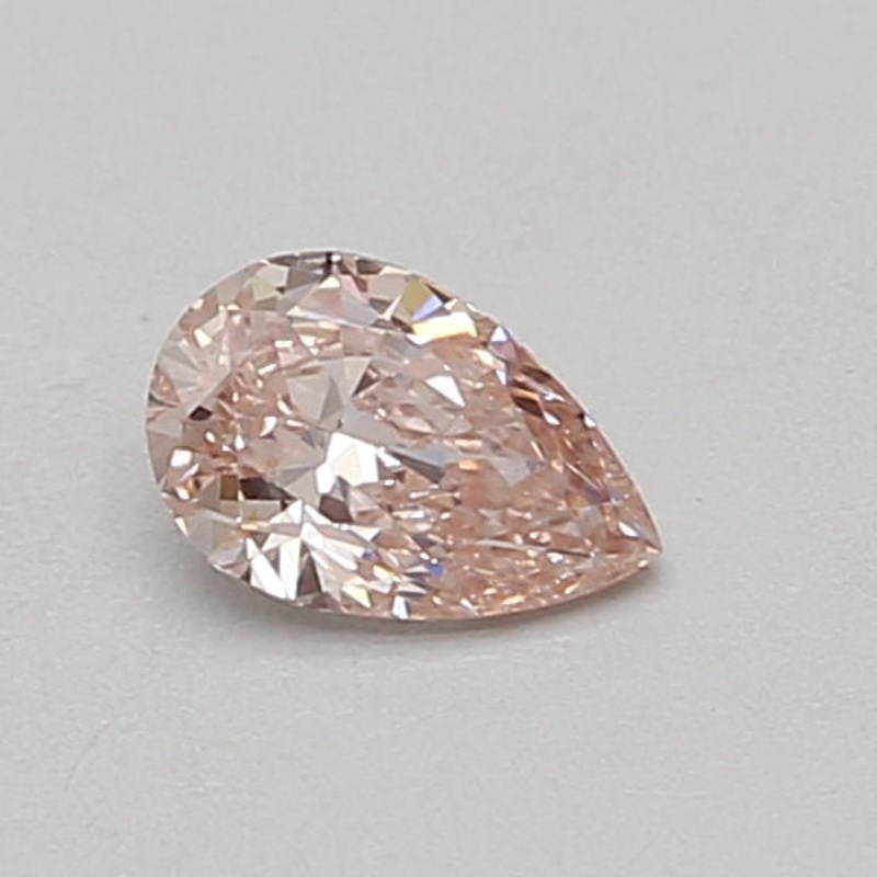 0.45 Ct Pear Lab Diamond  Fancy Intense Pink  VS1   IGI