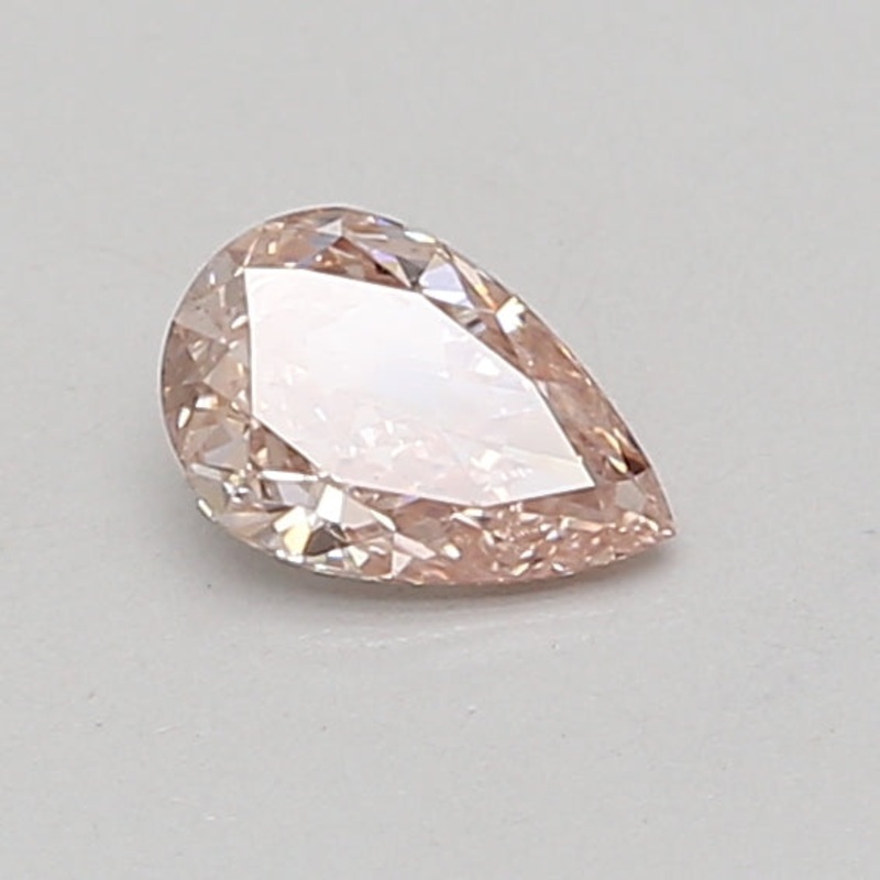 0.47 Ct Pear Lab Diamond  Fancy Intense Brownish Pink  VS2   IGI