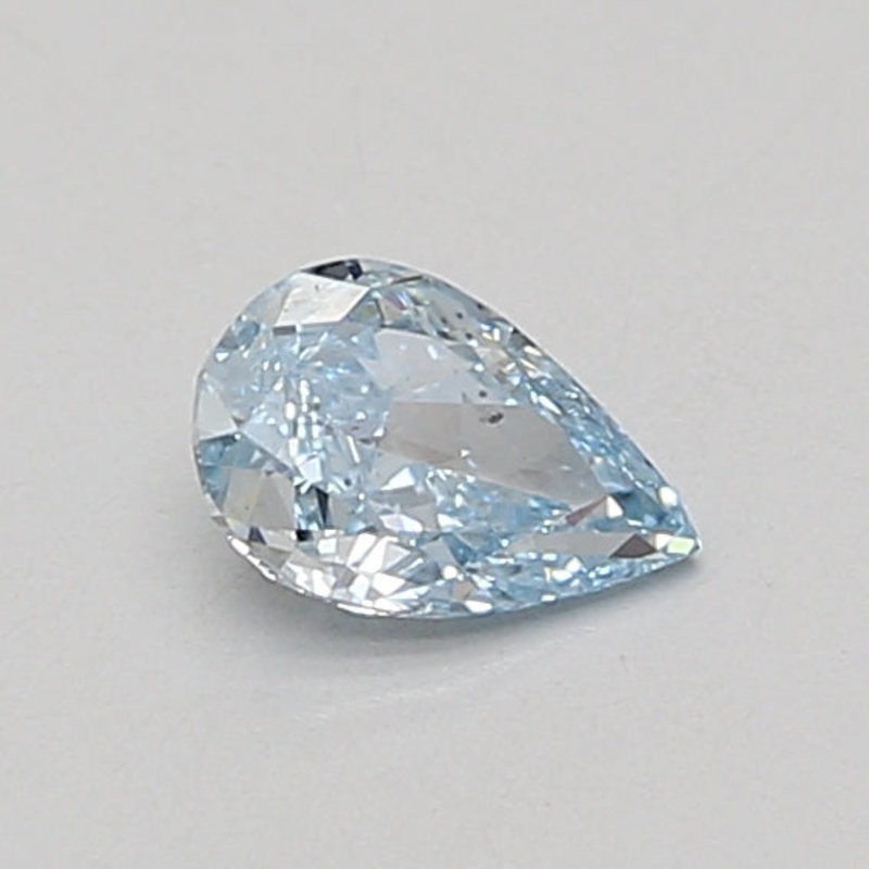 0.47 Ct Pear Lab Diamond  Fancy Vivid Blue  VS2   IGI