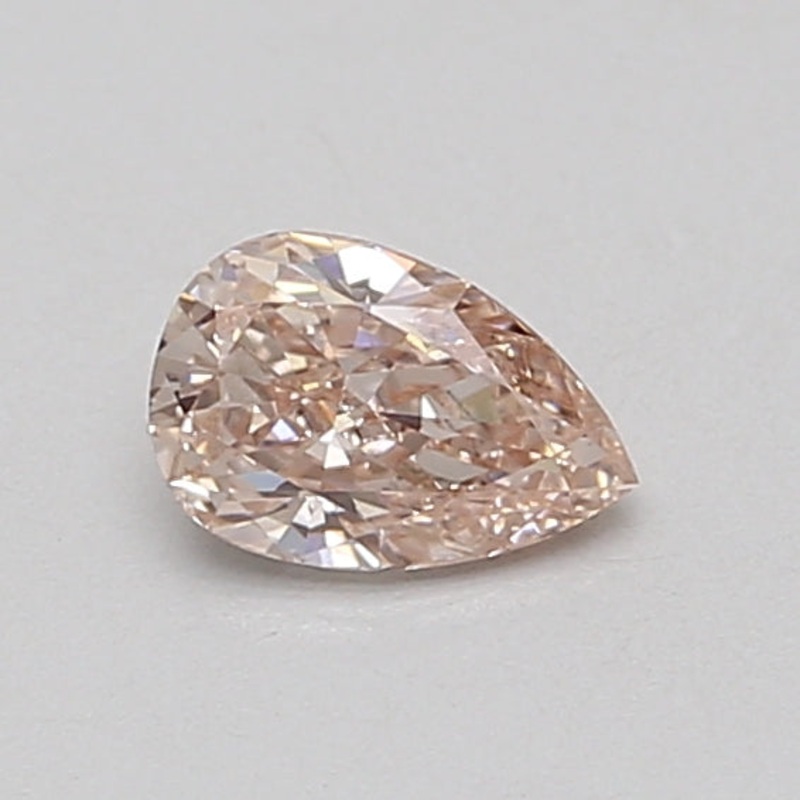 0.48 Ct Pear Lab Diamond  Fancy Intense Brownish Pink  VS1   IGI