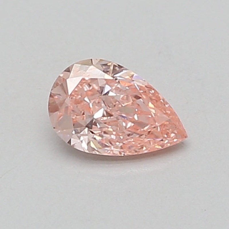 0.5 Ct Pear Lab Diamond  Fancy Vivid Pink  SI1   IGI
