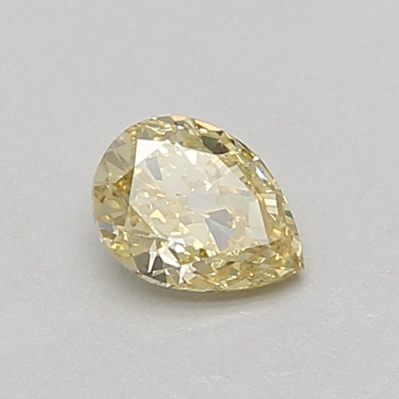 0.51 Ct Pear Lab Diamond  Fancy Intense Yellow  VS1   IGI