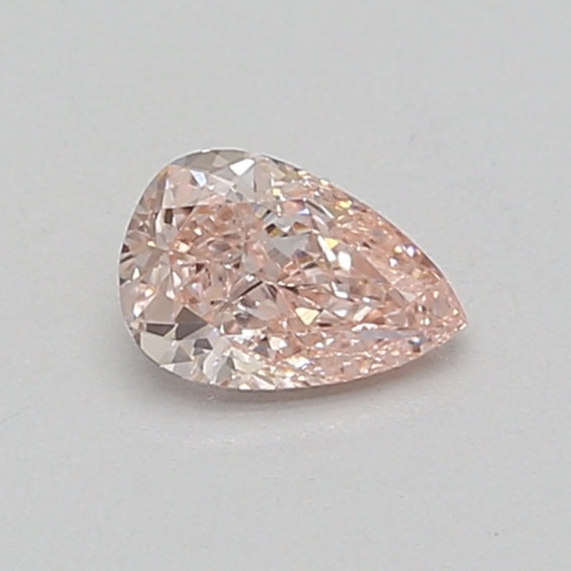 0.54 Ct Pear Lab Diamond  Fancy Intense Pink  VVS2   IGI