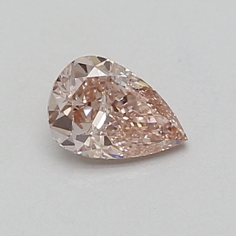 0.55 Ct Pear Lab Diamond  Fancy Brownish Pink  VS1   IGI
