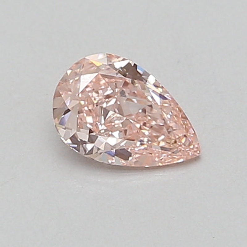 0.56 Ct Pear Lab Diamond  Fancy Intense Pink  VVS2   IGI