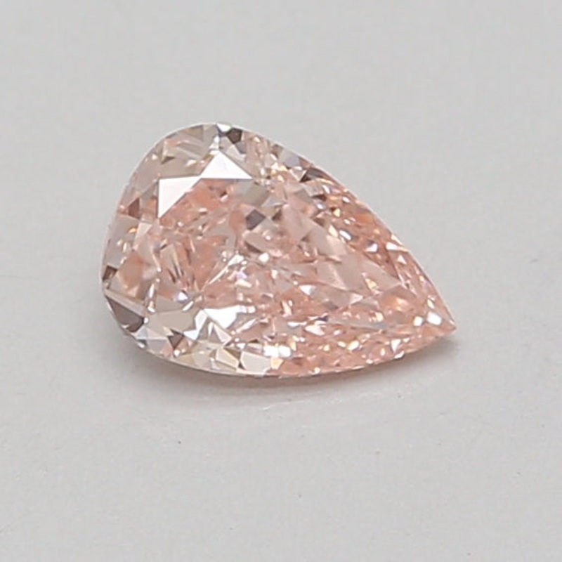 0.59 Ct Pear Lab Diamond  Fancy Vivid Pink  VS1   IGI