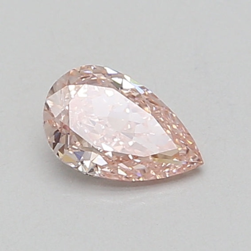 0.61 Ct Pear Lab Diamond  Fancy Intense Pink  VVS2   IGI