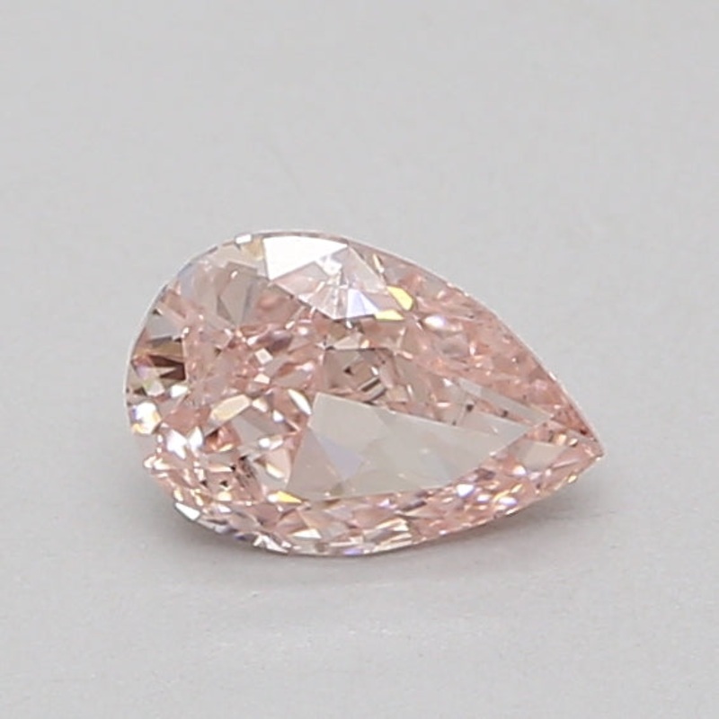 0.64 Ct Pear Lab Diamond  Fancy Vivid Pink  SI1   IGI