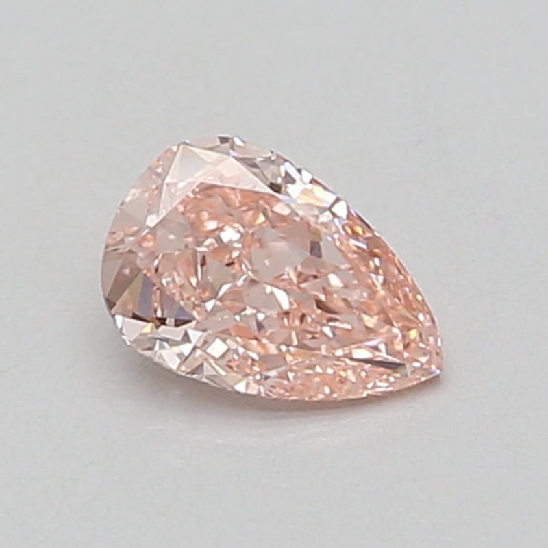 0.64 Ct Pear Lab Diamond  Fancy Vivid Pink  VS1   IGI