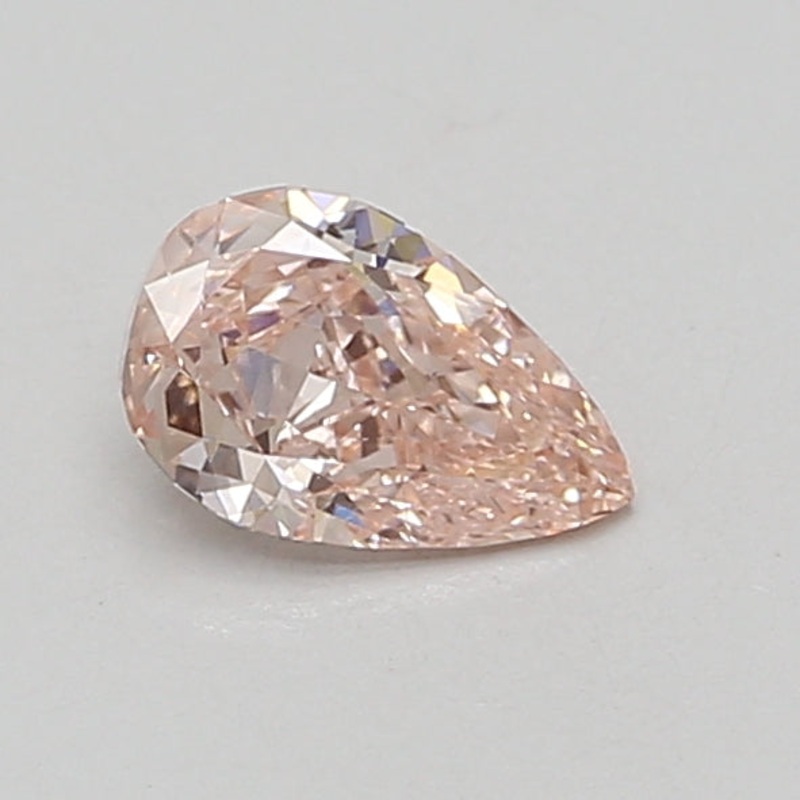 0.66 Ct Pear Lab Diamond  Fancy Intense Pink  VS1   IGI