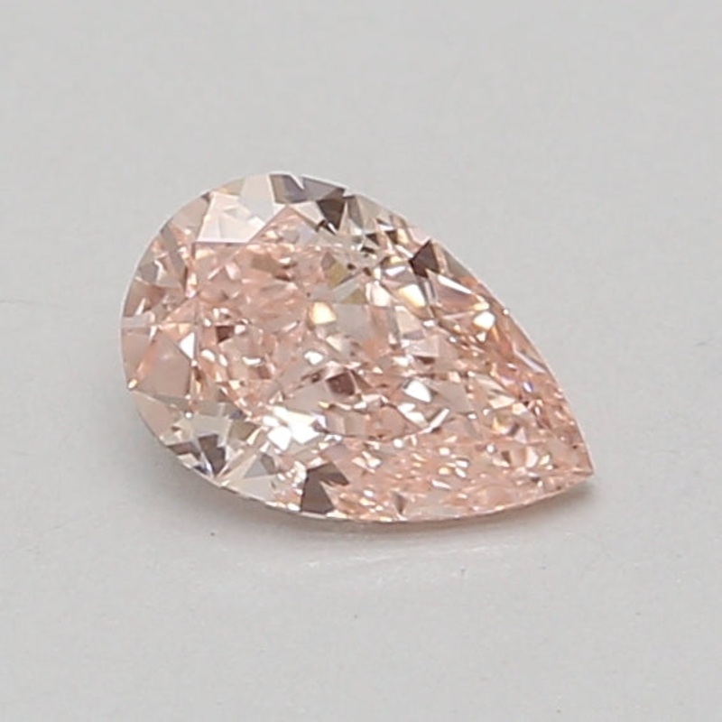 0.66 Ct Pear Lab Diamond  Fancy Intense Pink  VS2   IGI