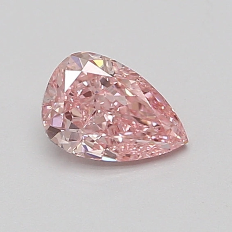 0.68 Ct Pear Lab Diamond  Fancy Vivid Pink  VS1   IGI