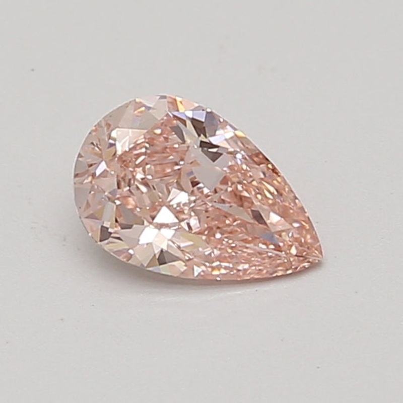 0.71 Ct Pear Lab Diamond  Fancy Vivid Pink  VS2   IGI
