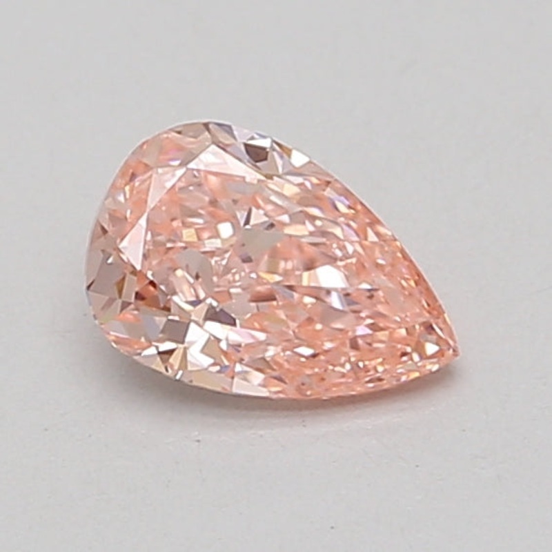 0.74 Ct Pear Lab Diamond  Fancy Vivid Pink  VVS2   IGI