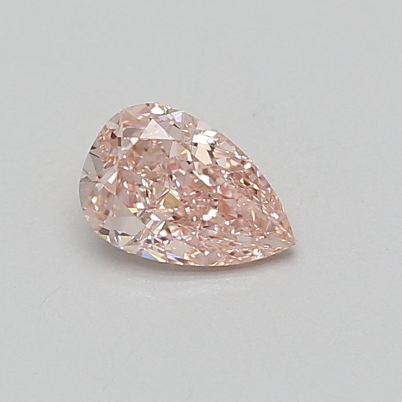 0.75 Ct Pear Lab Diamond  Fancy Vivid Pink  VS1   IGI