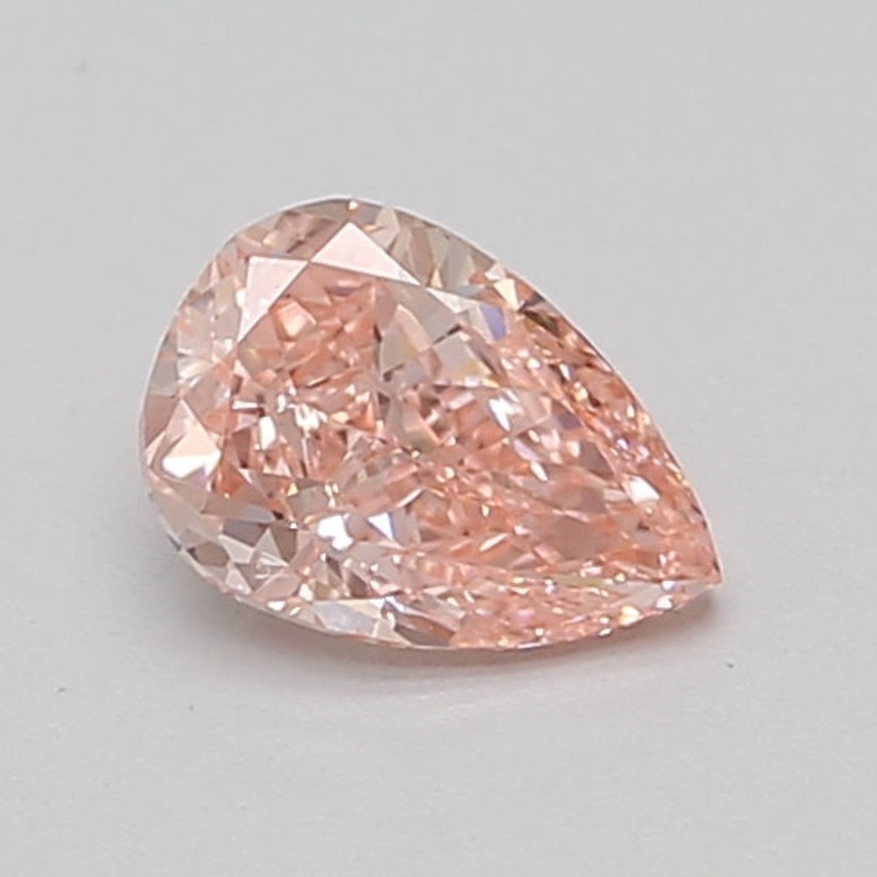 0.78 Ct Pear Lab Diamond  Fancy Vivid Pink  VS1   IGI