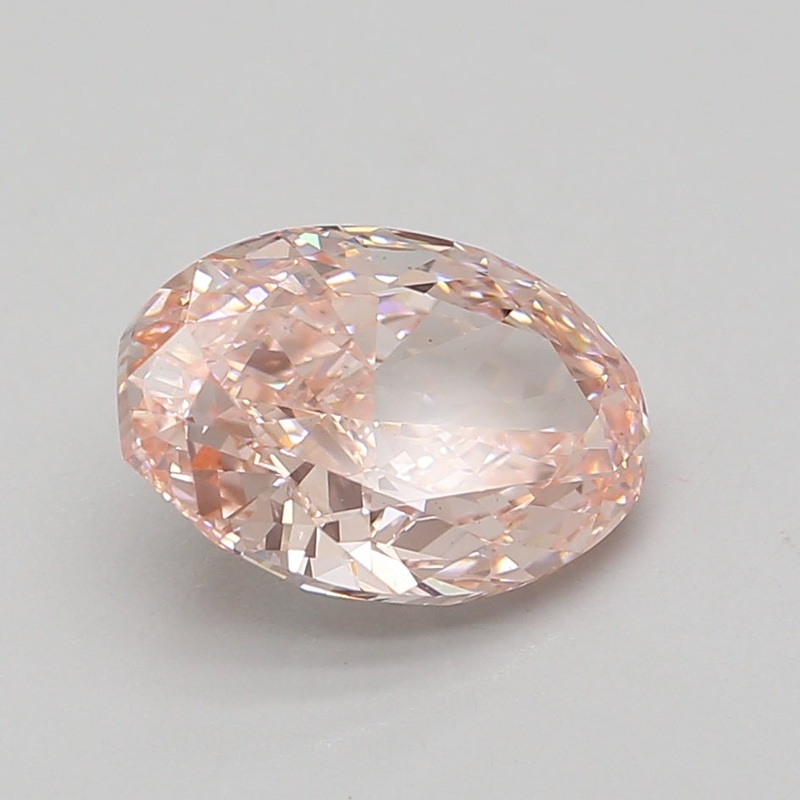 4.06 Ct Oval Lab Diamond  Fancy Vivid Pink  VS1   IGI