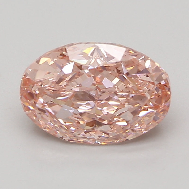4.1 Ct Oval Lab Diamond  Fancy Vivid Pink  VS2   IGI