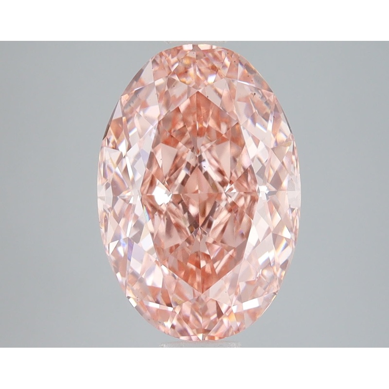 5.08 Ct Oval Lab Diamond  Fancy Vivid Pink  VS1   IGI