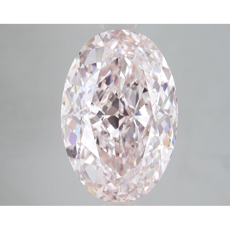 5.09 Ct Oval Lab Diamond  Fancy Light Pink  VS1   IGI