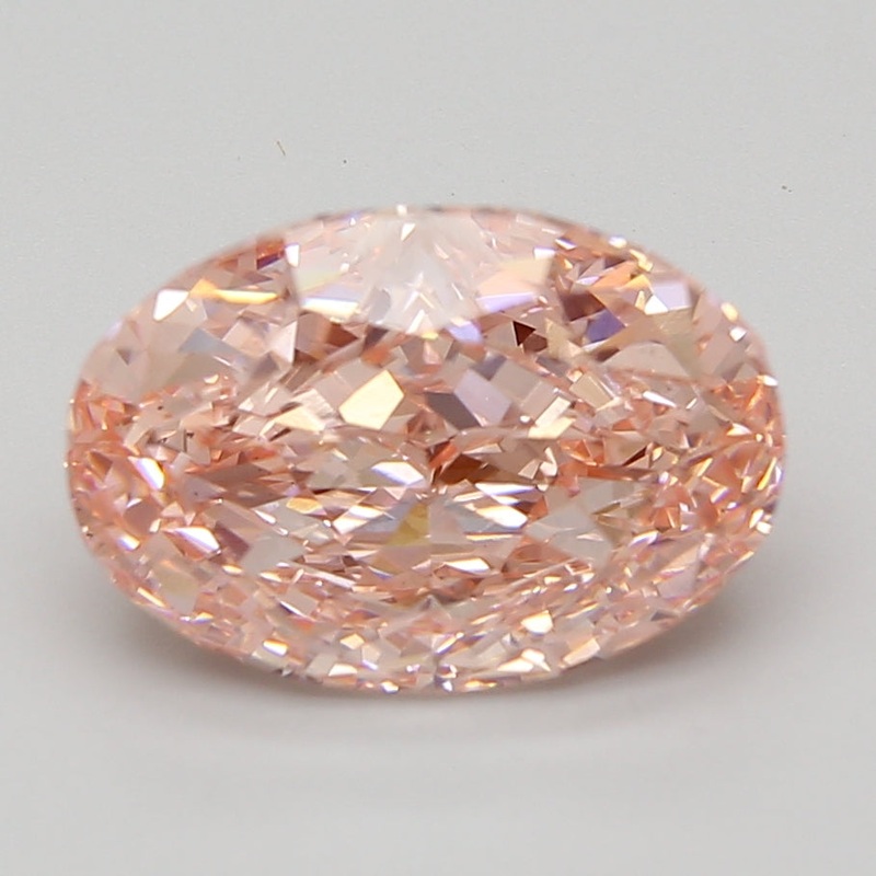 5.2 Ct Oval Lab Diamond  Fancy Vivid Pink  VS2   IGI