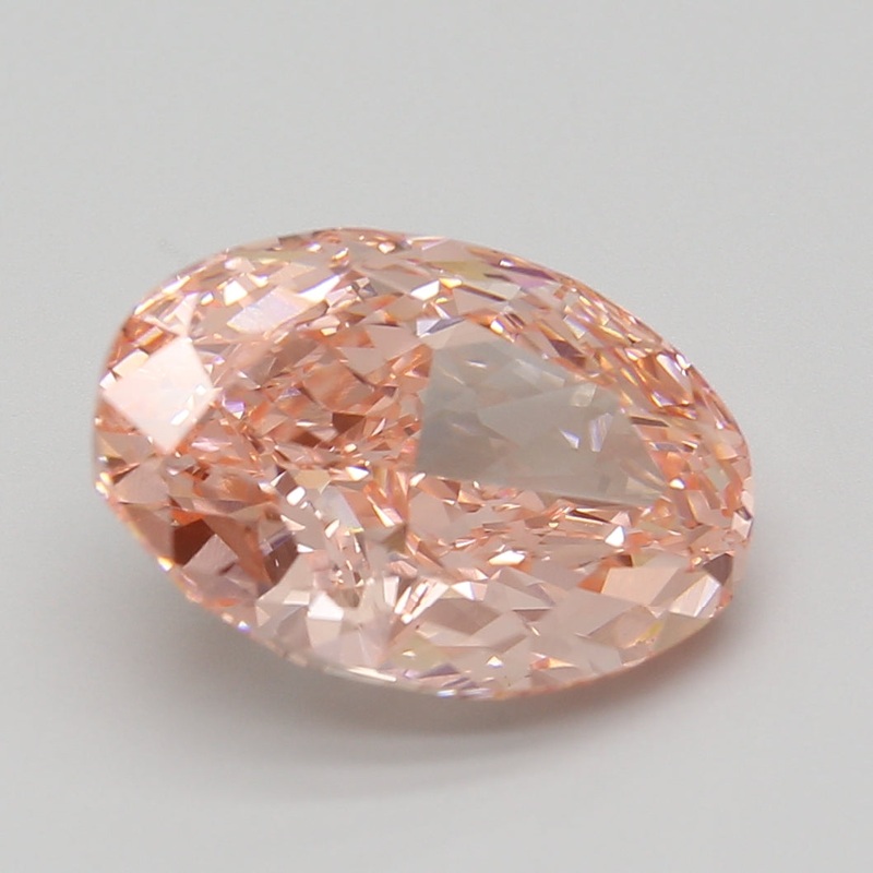 7.02 Ct Oval Lab Diamond  Fancy Vivid Pink  VS1   IGI