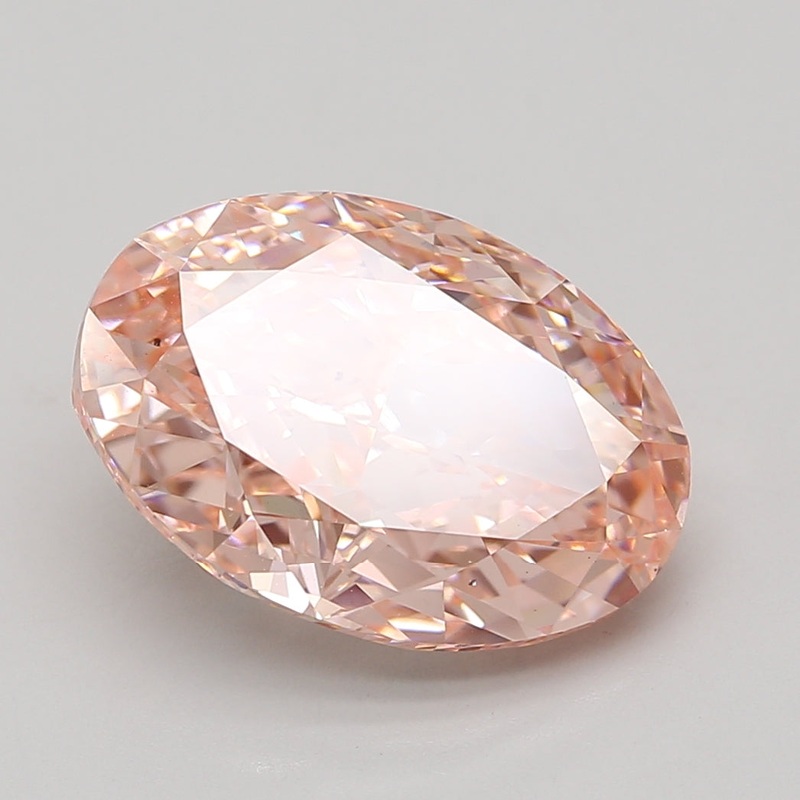 8.07 Ct Oval Lab Diamond  Fancy Vivid Pink  VS2   IGI