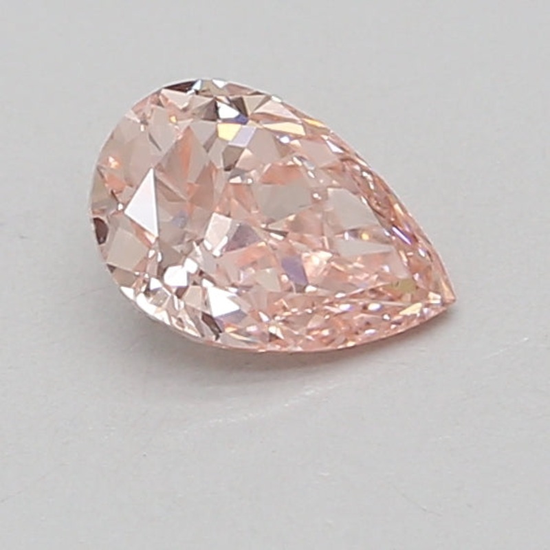 0.8 Ct Pear Lab Diamond  Fancy Vivid Pink  VS2   IGI