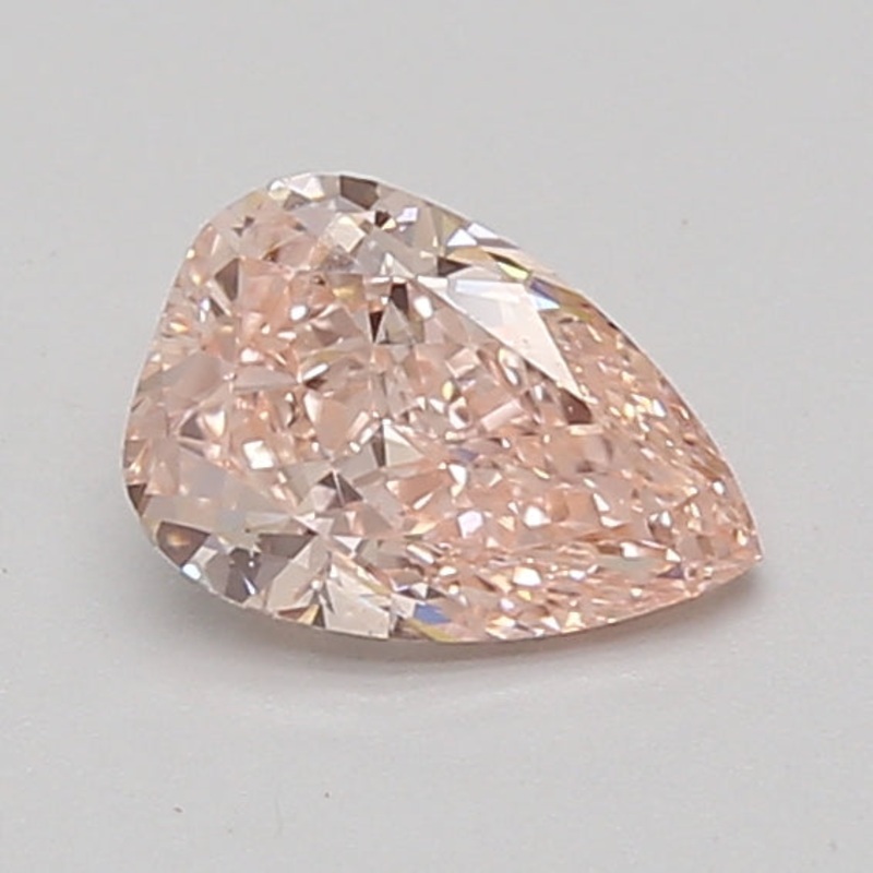 0.86 Ct Pear Lab Diamond  Fancy Intense Pink  VS1   IGI