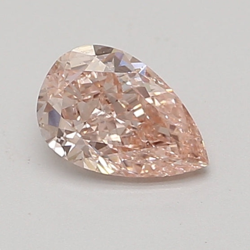 0.87 Ct Pear Lab Diamond  Fancy Intense Pink  VS2   IGI