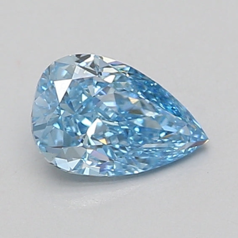 0.89 Ct Pear Lab Diamond  Fancy Vivid Blue  VVS2   IGI