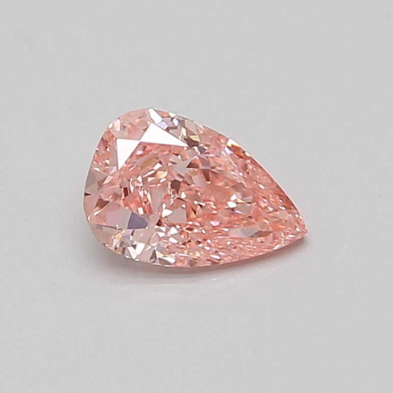 0.91 Ct Pear Lab Diamond  Fancy Vivid Pink  VS1   IGI