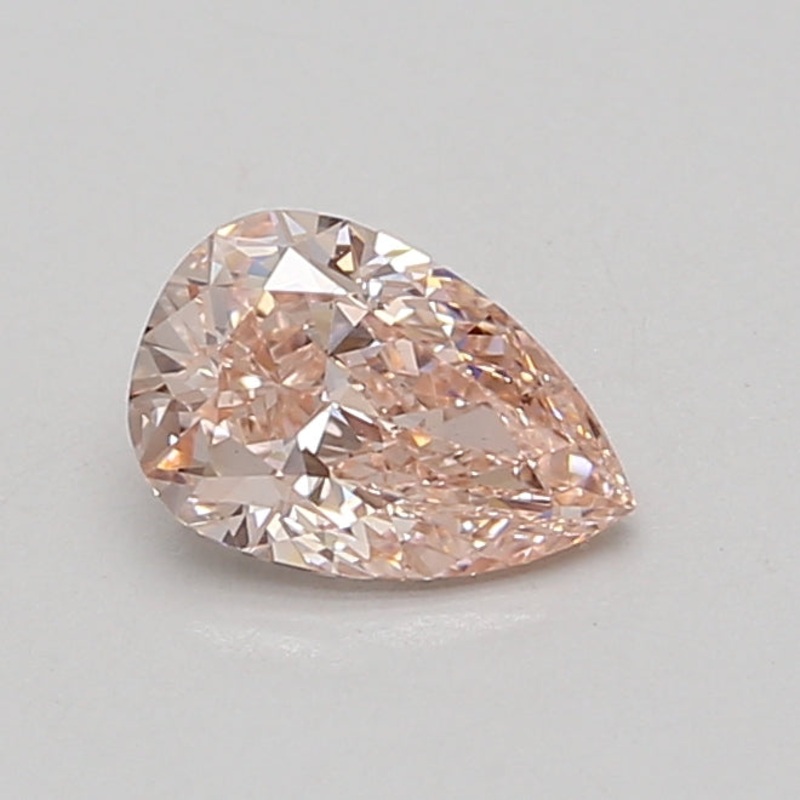 0.93 Ct Pear Lab Diamond  Fancy Intense Pink  VS1   IGI