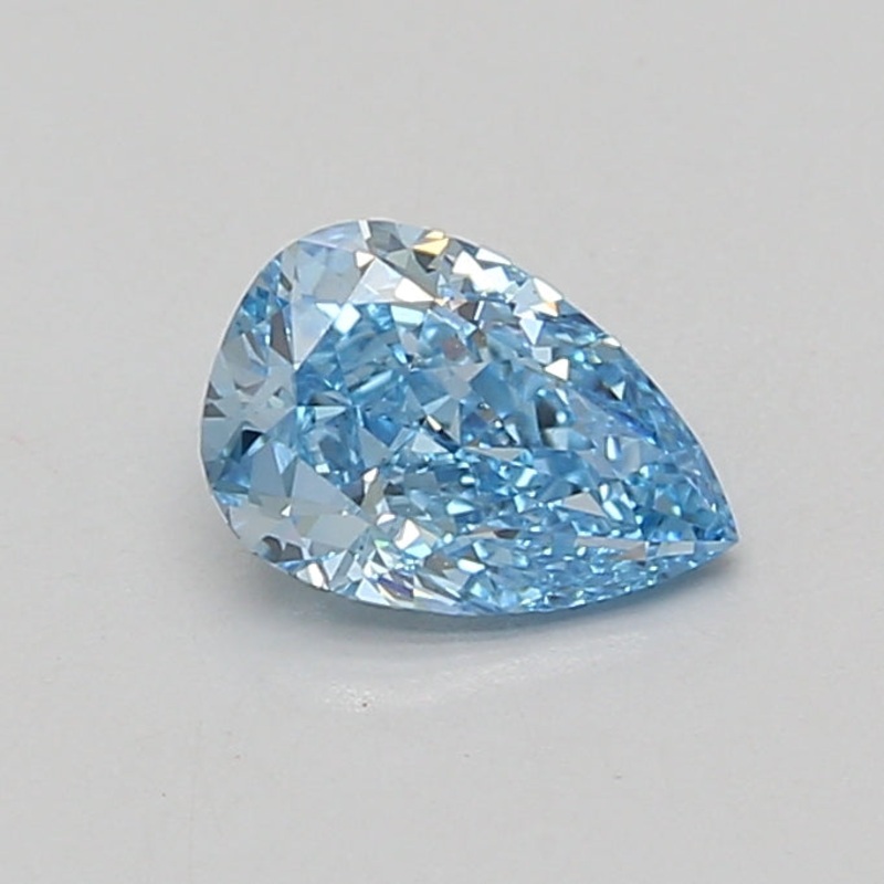 0.99 Ct Pear Lab Diamond  Fancy Vivid Blue  VS1   IGI