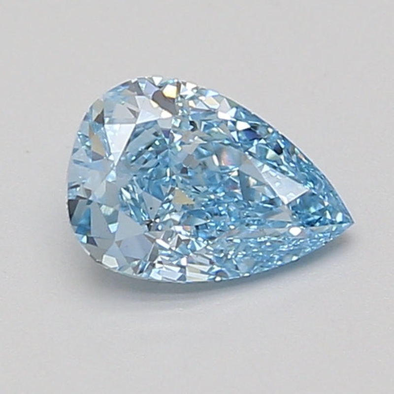1.01 Ct Pear Lab Diamond  Fancy Vivid Blue  VS2   IGI