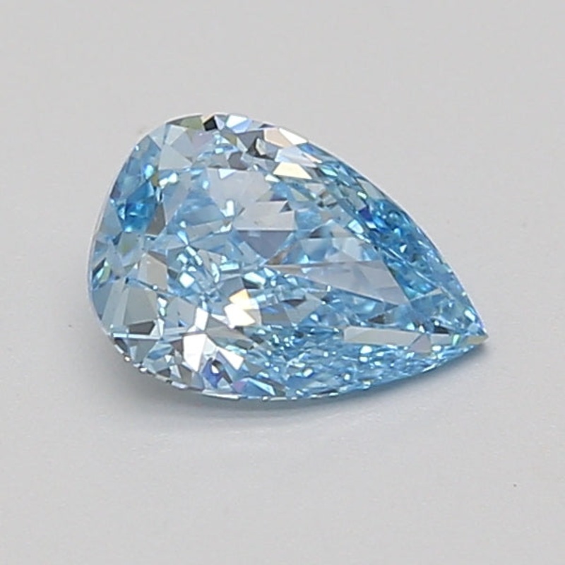 1.02 Ct Pear Lab Diamond  Fancy Vivid Blue  VS2   IGI
