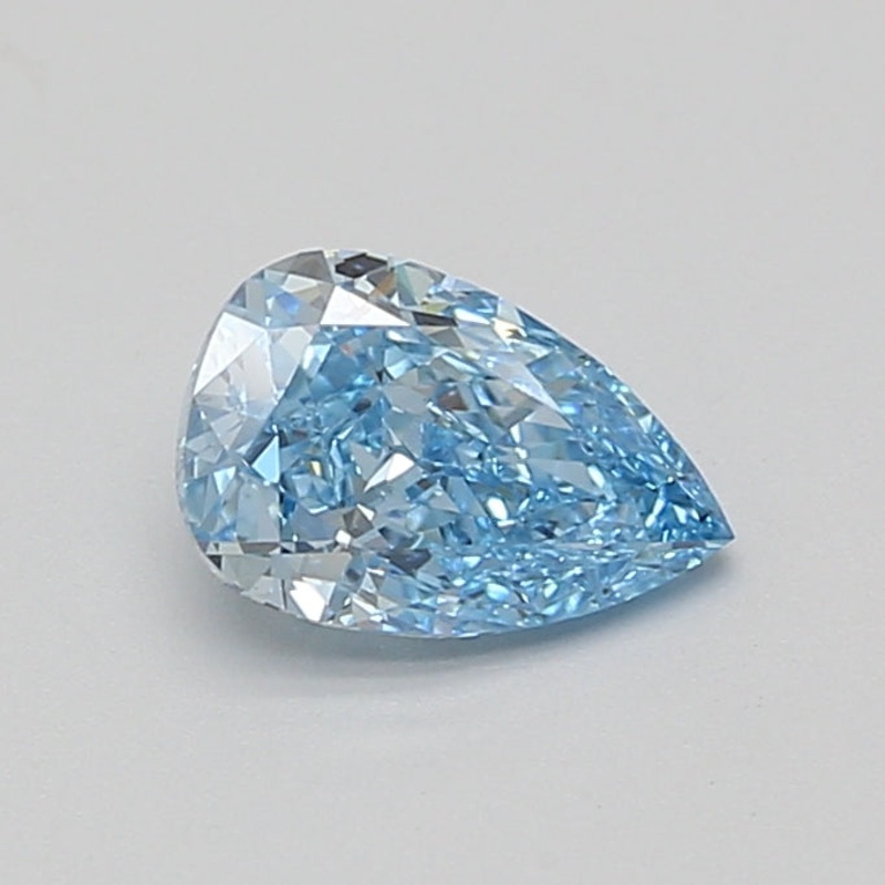 1.03 Ct Pear Lab Diamond  Fancy Vivid Blue  VS1   IGI