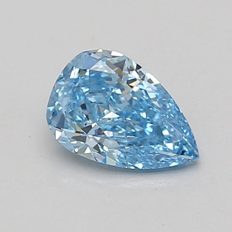 1.03 Ct Pear Lab Diamond  Fancy Vivid Blue  VS2   IGI