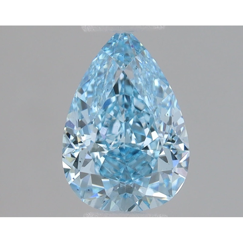 1.04 Ct Pear Lab Diamond  Fancy Vivid Blue  VS2   IGI