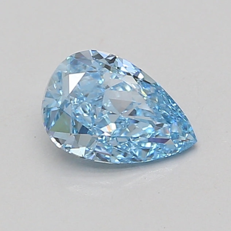 1.05 Ct Pear Lab Diamond  Fancy Vivid Blue  VS1   IGI