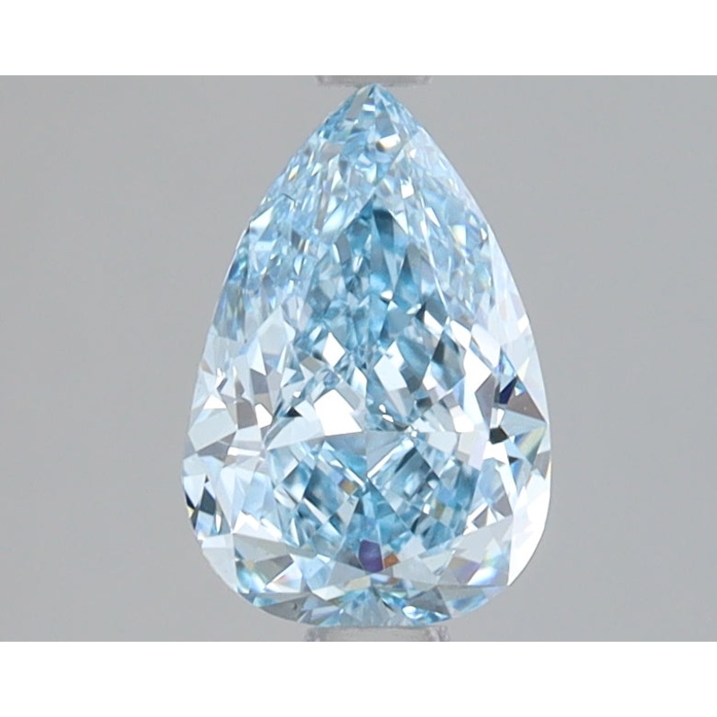 1.06 Ct Pear Lab Diamond  Fancy Vivid Blue  VS1   IGI