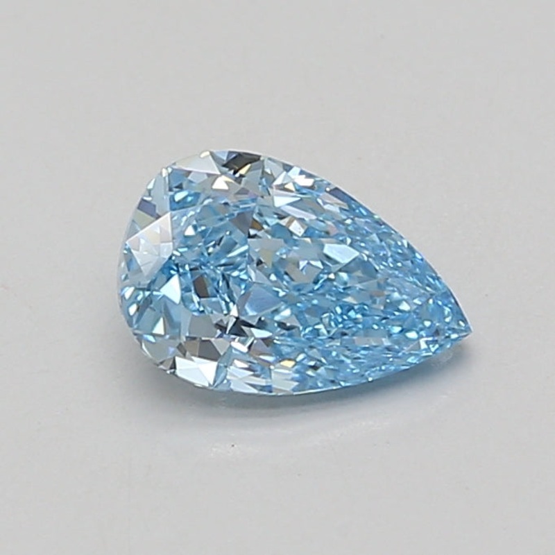 1.06 Ct Pear Lab Diamond  Fancy Vivid Blue  VVS2   IGI