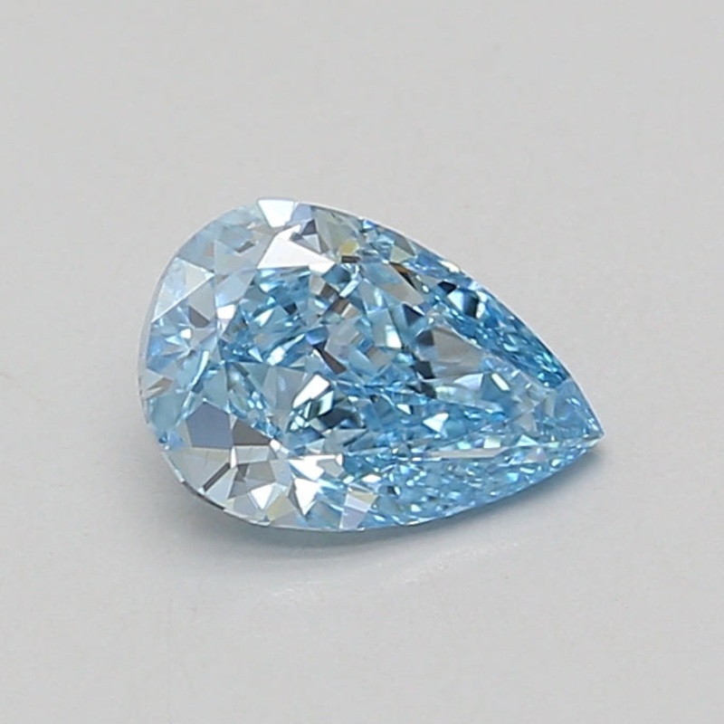 1.09 Ct Pear Lab Diamond  Fancy Vivid Blue  VS1   IGI