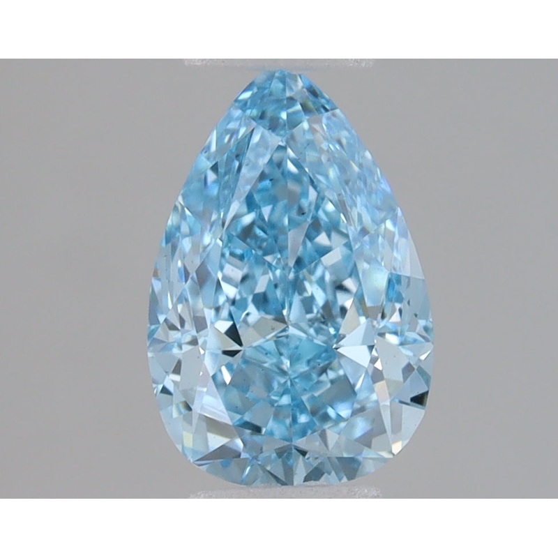 1.09 Ct Pear Lab Diamond  Fancy Vivid Blue  VS2   IGI
