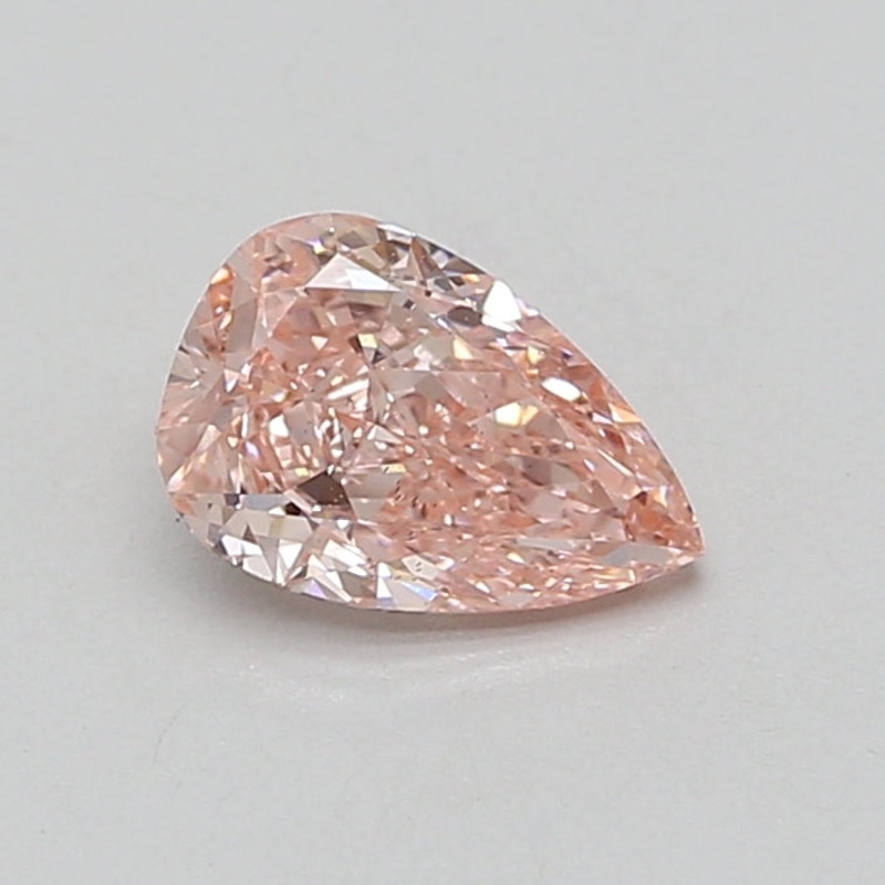1.09 Ct Pear Lab Diamond  Fancy Vivid Pink  SI1   IGI