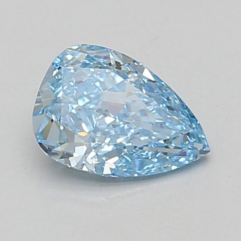 1.1 Ct Pear Lab Diamond  Fancy Vivid Blue  VS1   IGI